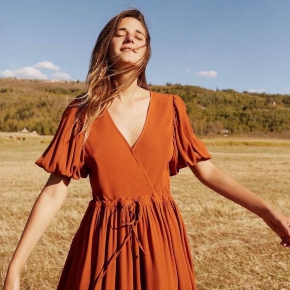 NWT Christy Dawn Dahlia Dress - XS - Rust